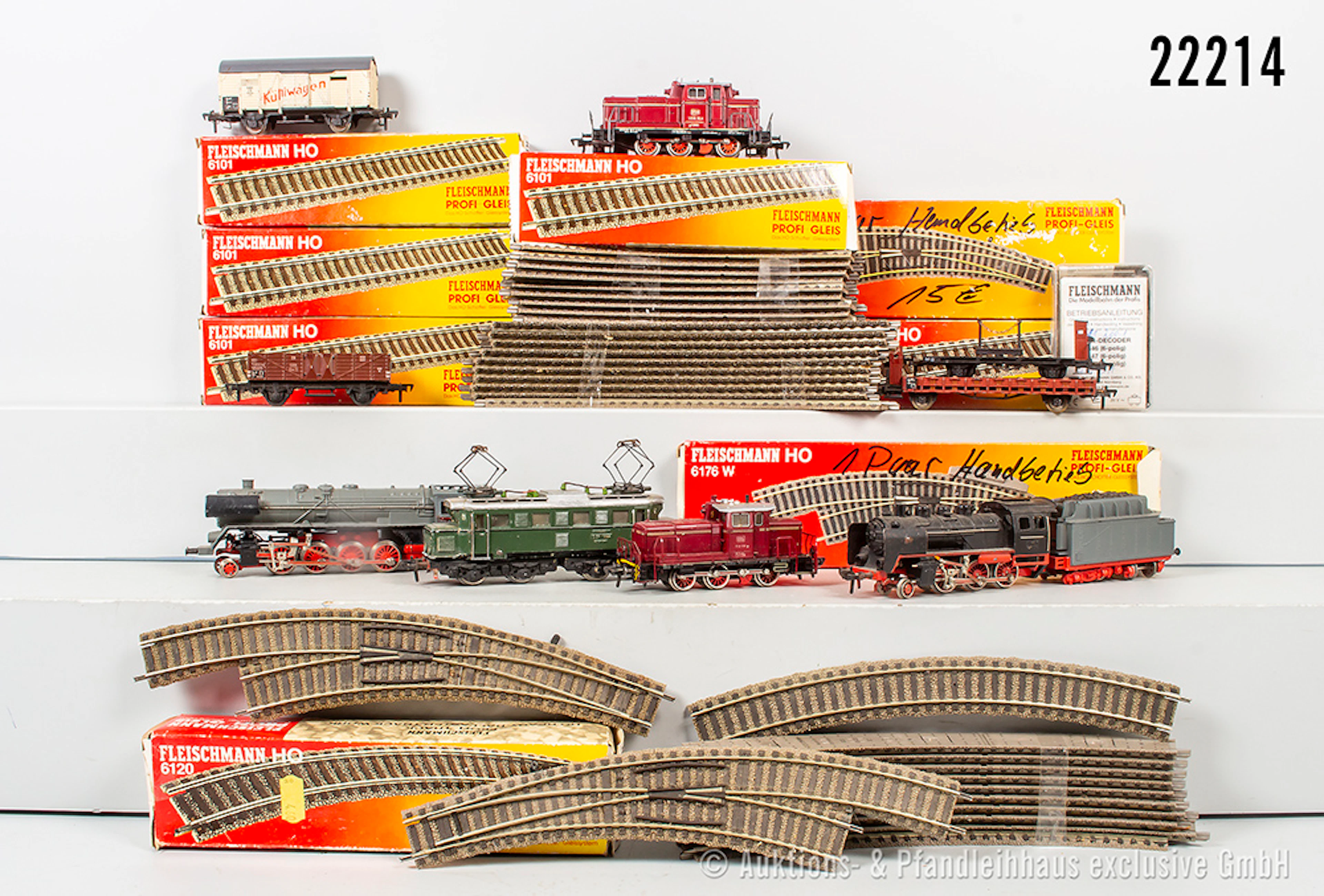 Fleischmann H0: 2x Dieselloks, DB, BN V60 151& BN V60 199 & 1345 E-Lok