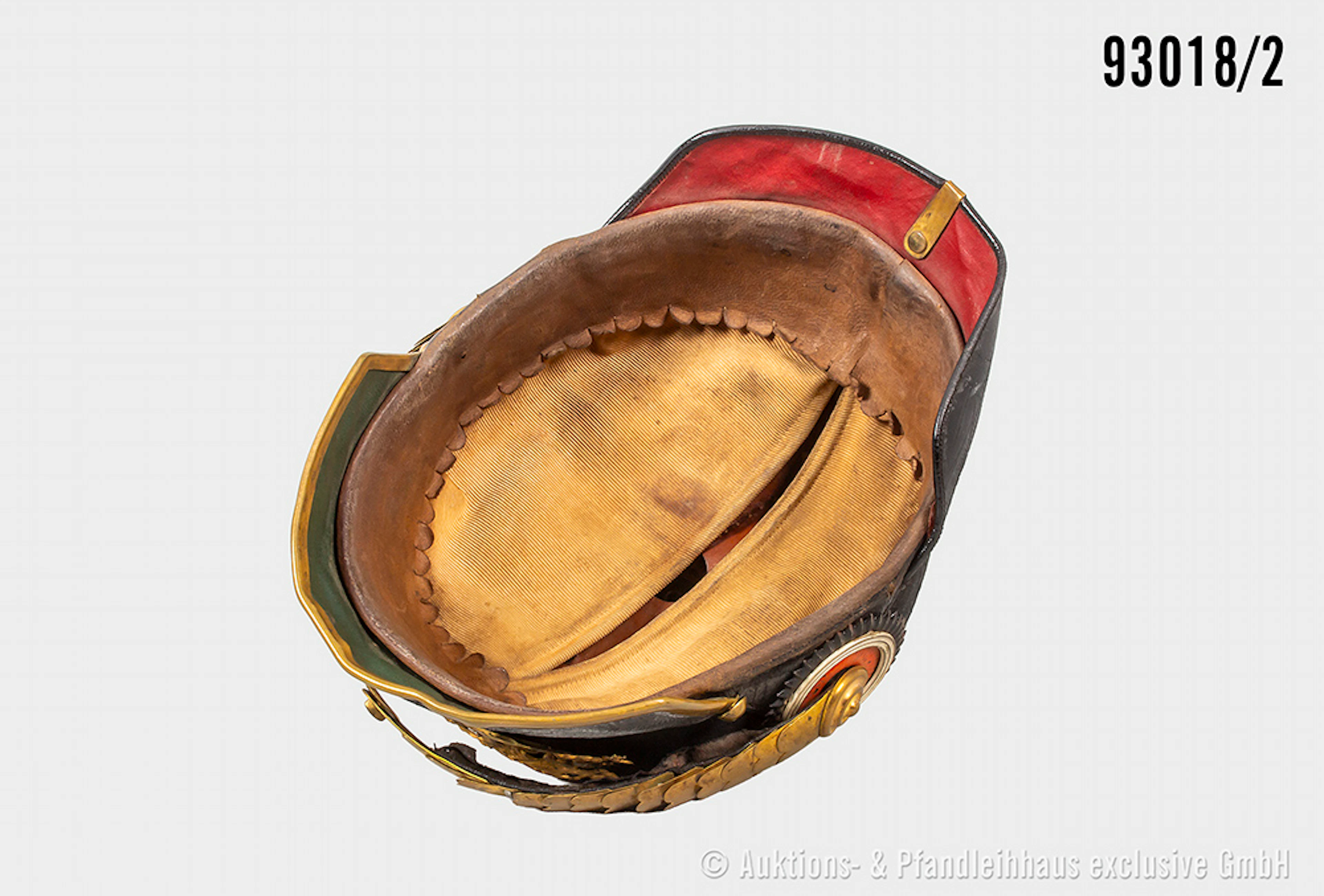 Bayern, Pickelhaube für Reserve-Offiziere der Kavallerie, komplett