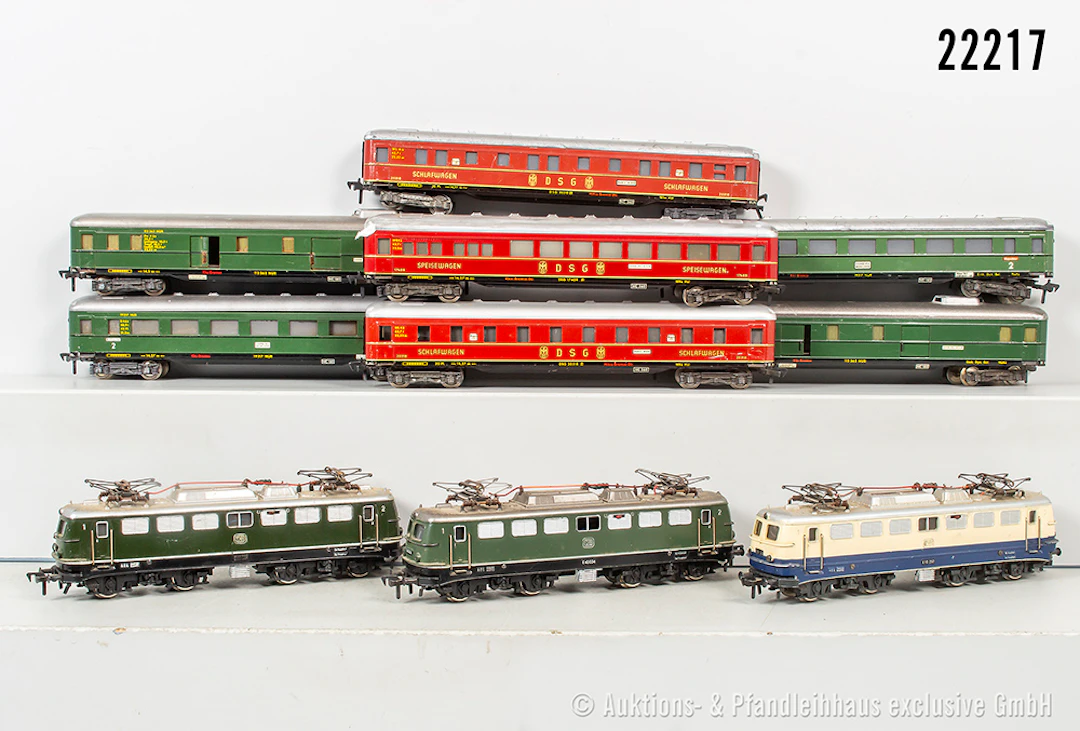 Fleischmann H0 DB-Personenzug: 3x E-Loks, BN E20210 & 2x E40034 (n.A.d.E.