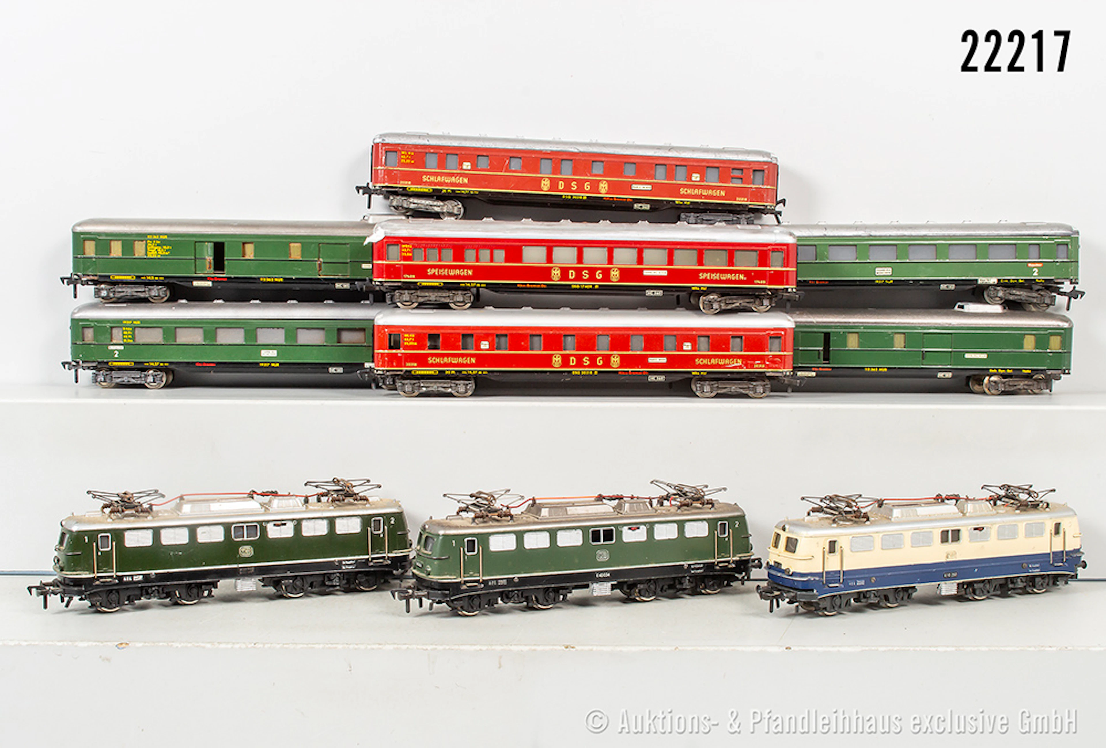 Fleischmann H0 DB-Personenzug: 3x E-Loks, BN E20210 & 2x E40034 (n.A.d.E.