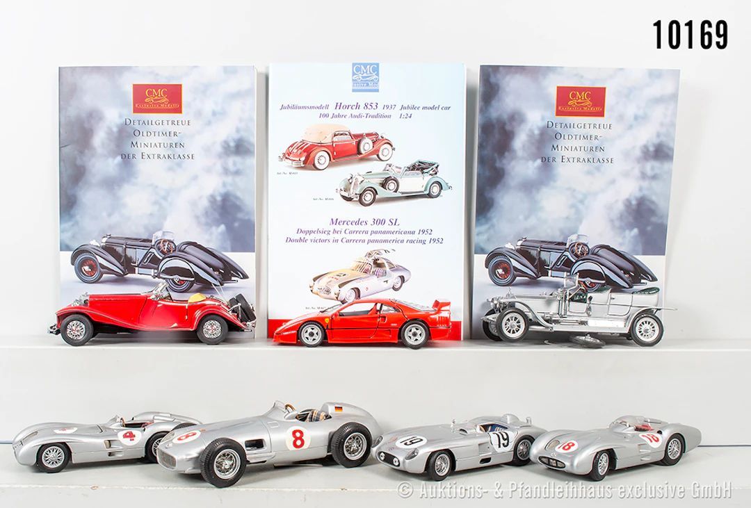 KOnv. Rennwagen, dabei CMC Mercedes-Benz W196, Minichamps Mercedes-Benz