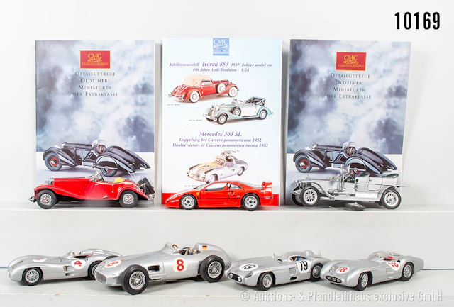 KOnv. Rennwagen, dabei CMC Mercedes-Benz W196, Minichamps Mercedes-Benz