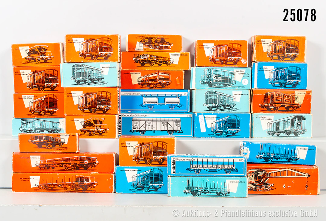Ca. 30x Märklin H0 Güterwagen: 4614, 4605, 4639, 4606, 4506, 4700