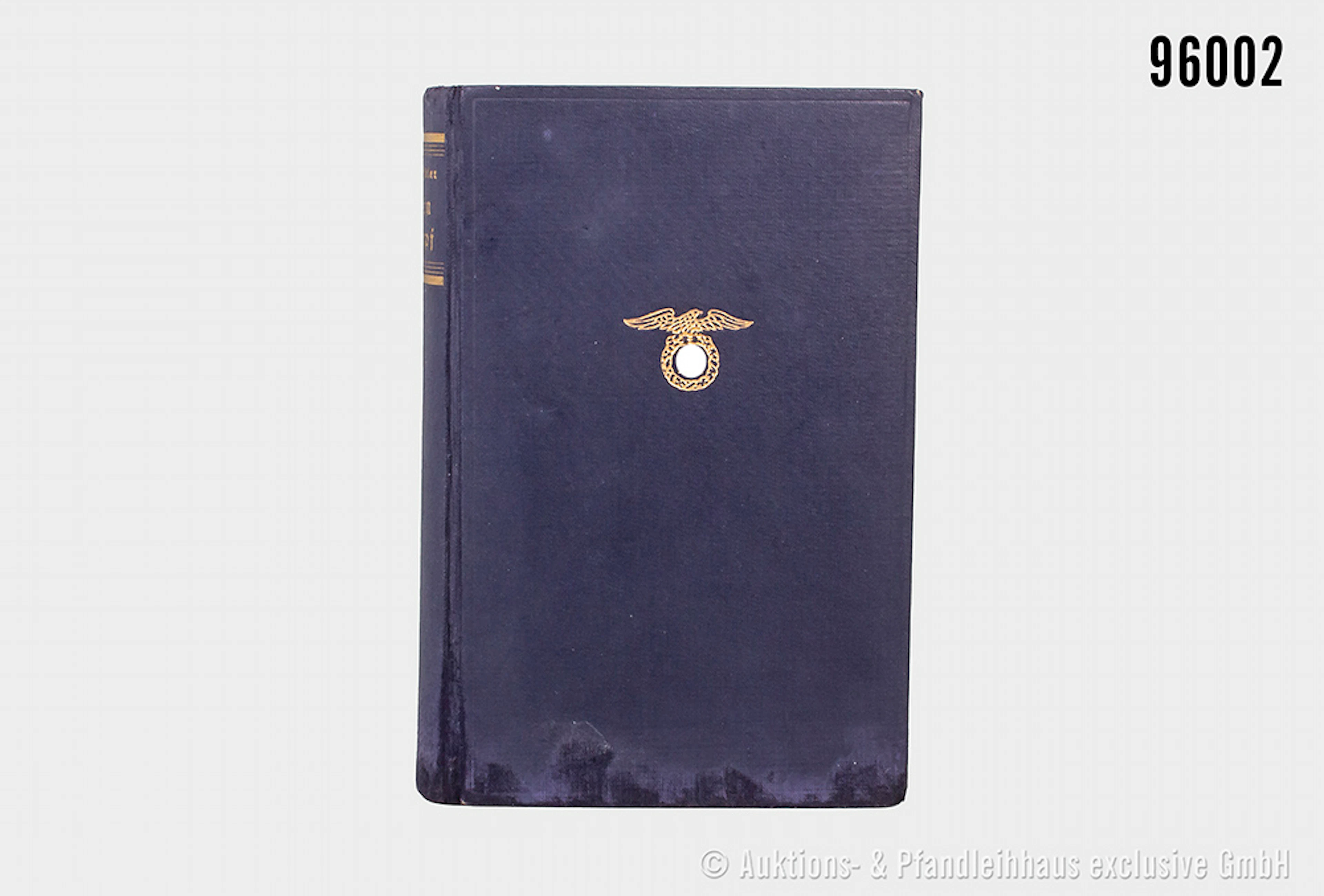 Adolf Hitler "Mein Kampf", blaue Leinenausführung von 1938, guter