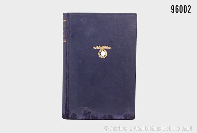 Adolf Hitler "Mein Kampf", blaue Leinenausführung von 1938, guter