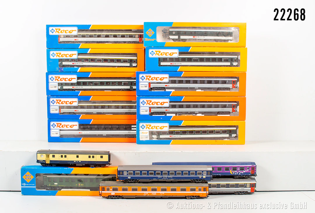 Roco/Jouef H0: 16x Reisezugwagen, SBB/BLS, Z 1-3, überw. AC, 11x OVP
