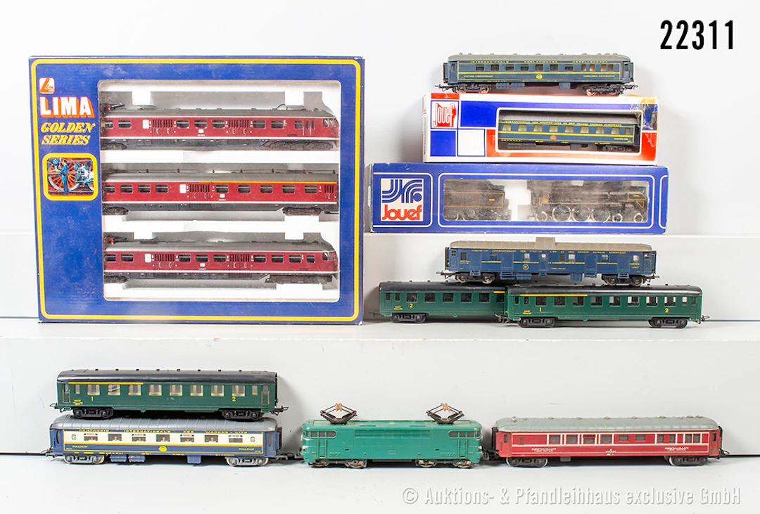 Lima/Jouef H0: 149800 E-Triebzug, DB, BR 430 & 8252 Schlepptender-Lok