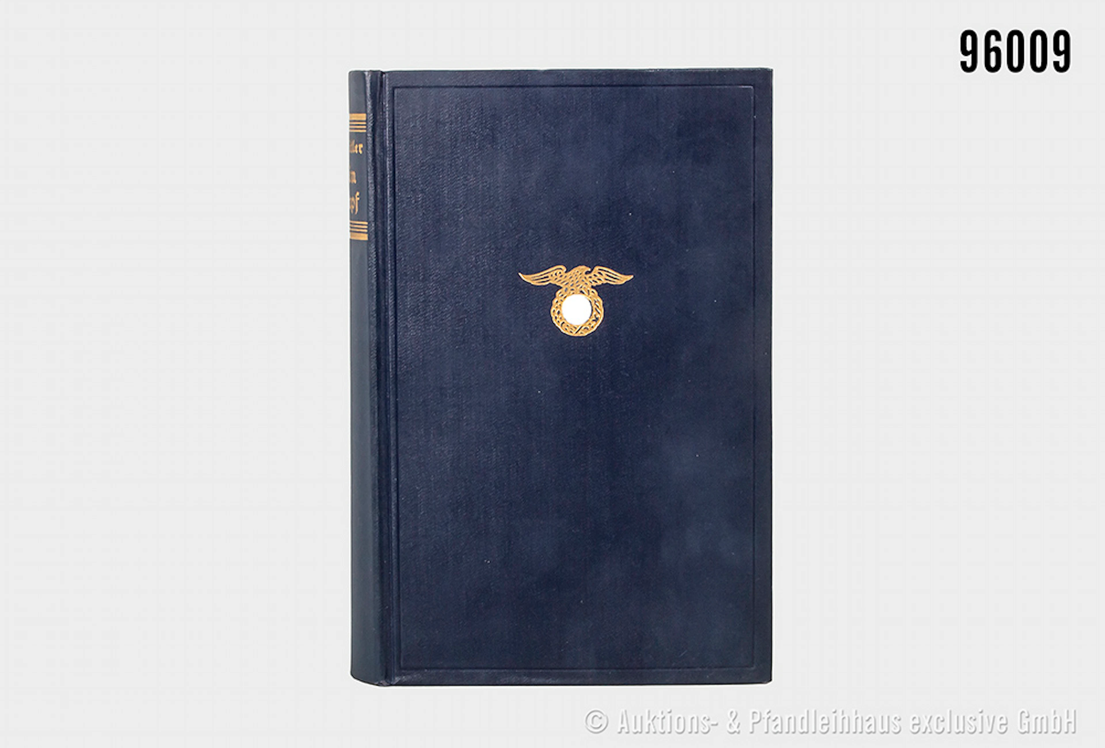 Adolf Hitler "Mein Kampf", blaue Leinenausführung von 1933, guter