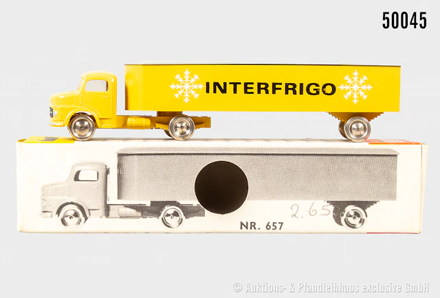 Lego System H0 Modellfahrzeug 657 Mercedes Interfrigo Kühlzug, Kunststoff