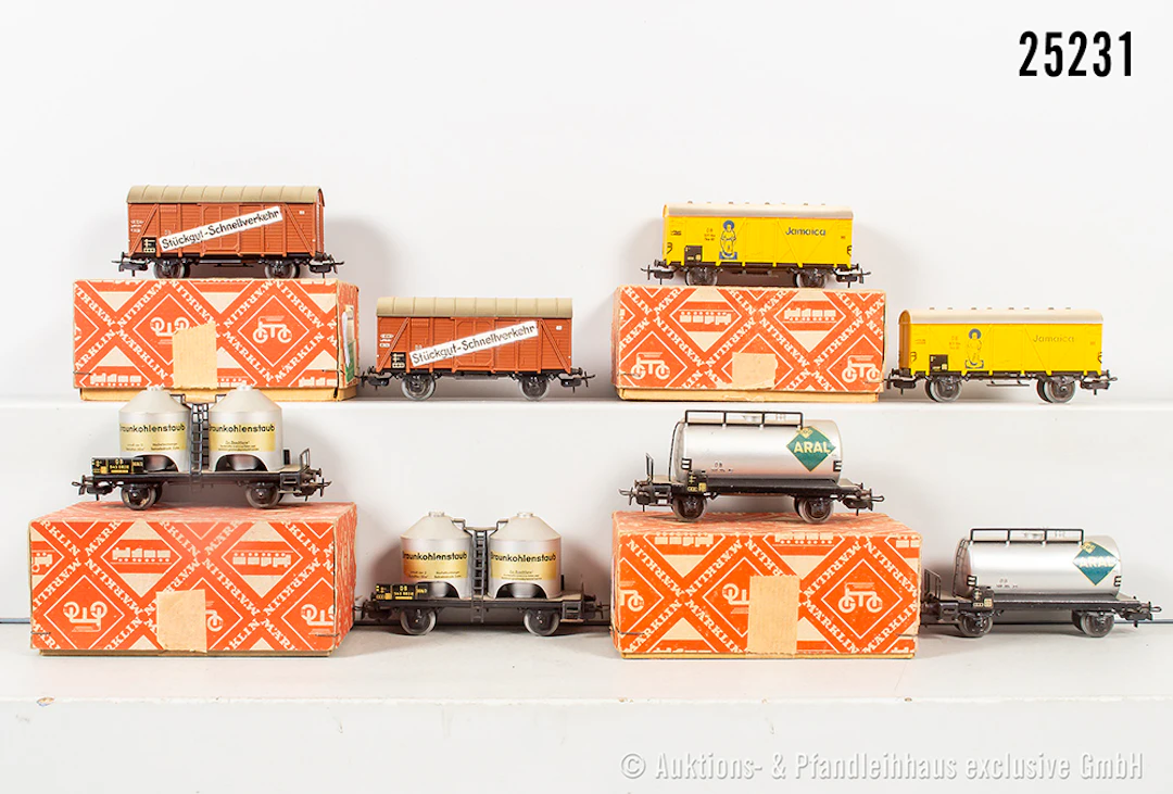 Märklin H0, Doppelpack Güterwagen: 304 ARAL, 306/2, 307/2, 308/2, Z 1-2, OVP