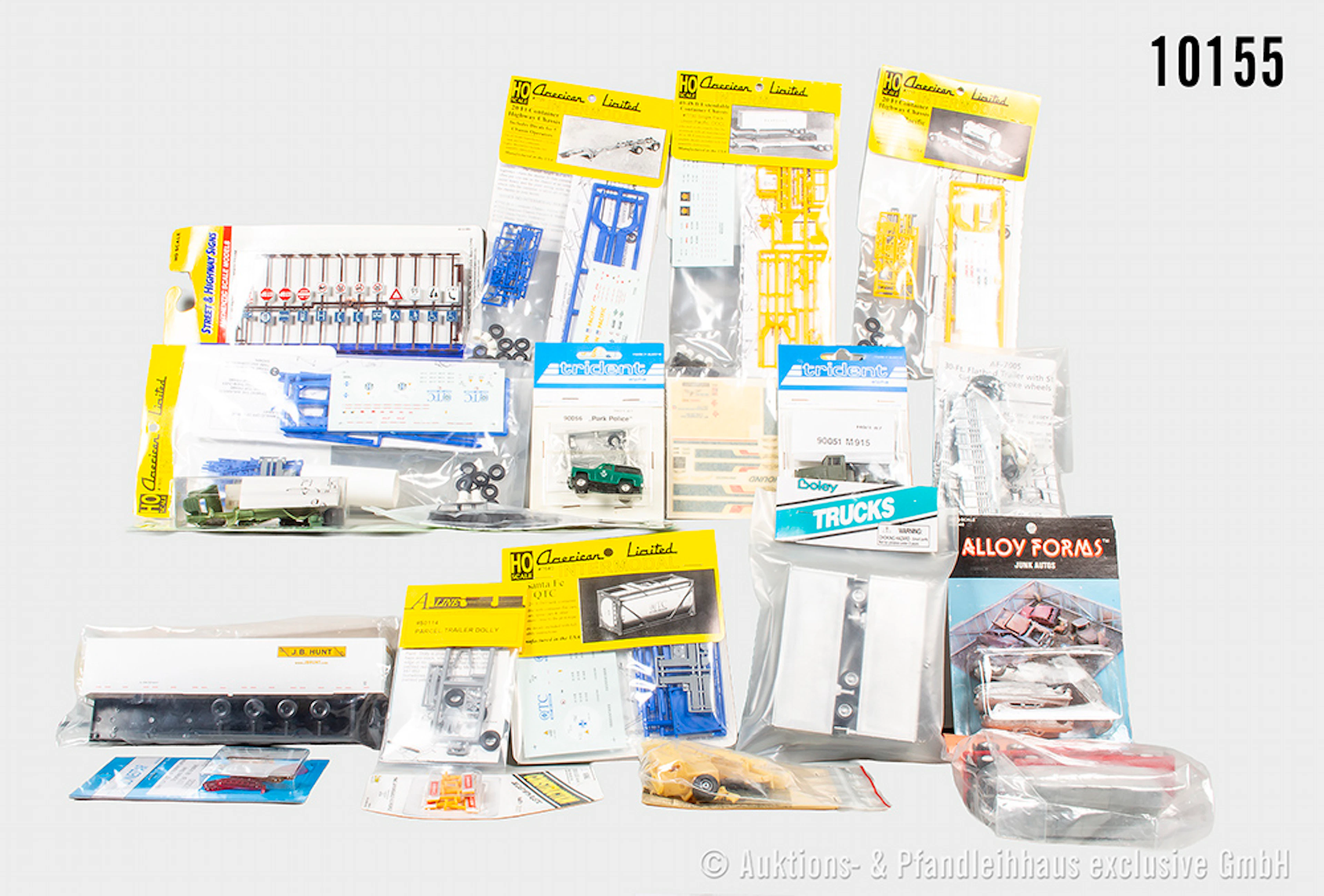 Konv. Modellauto-Bausätze und Zubehör, dabei Promotex, Lonestar, Boley