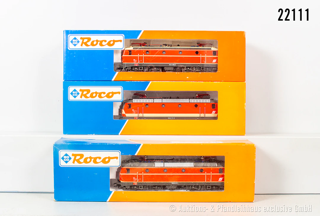3x Roco H0 E-Lok, ÖBB: 43558, BN 1044 111-1 & 43557, BN 1044 117-8