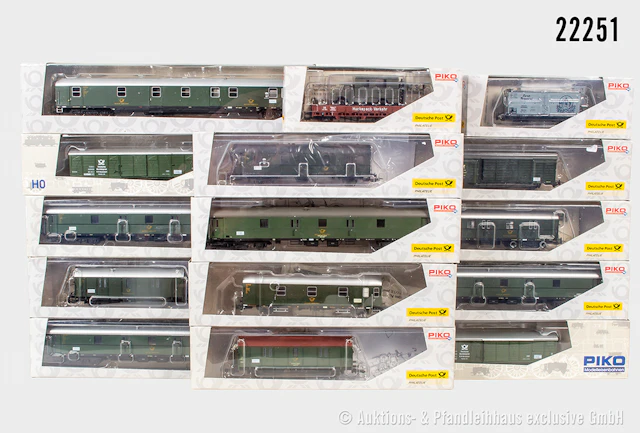 Piko H0: 15x Postwagen, Z 1, OVP