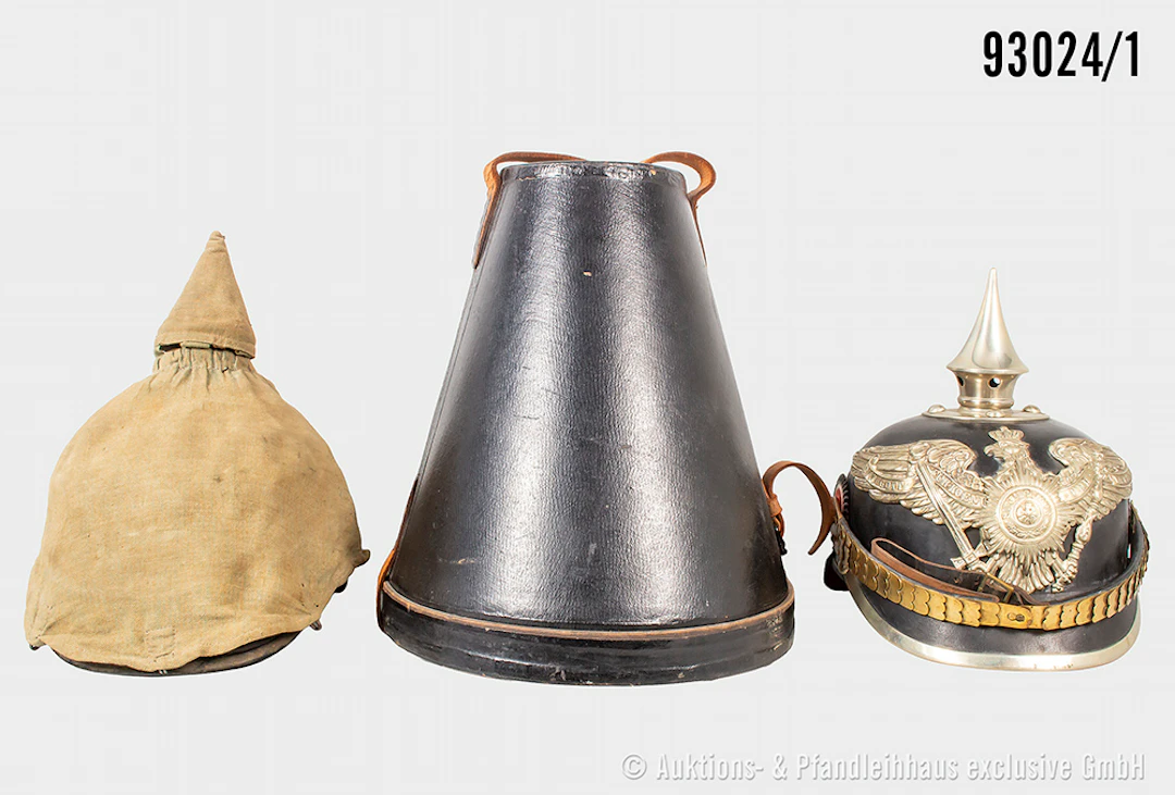 Preußen, Pickelhaube für Mannschaften der Garde Pioniere, komplett