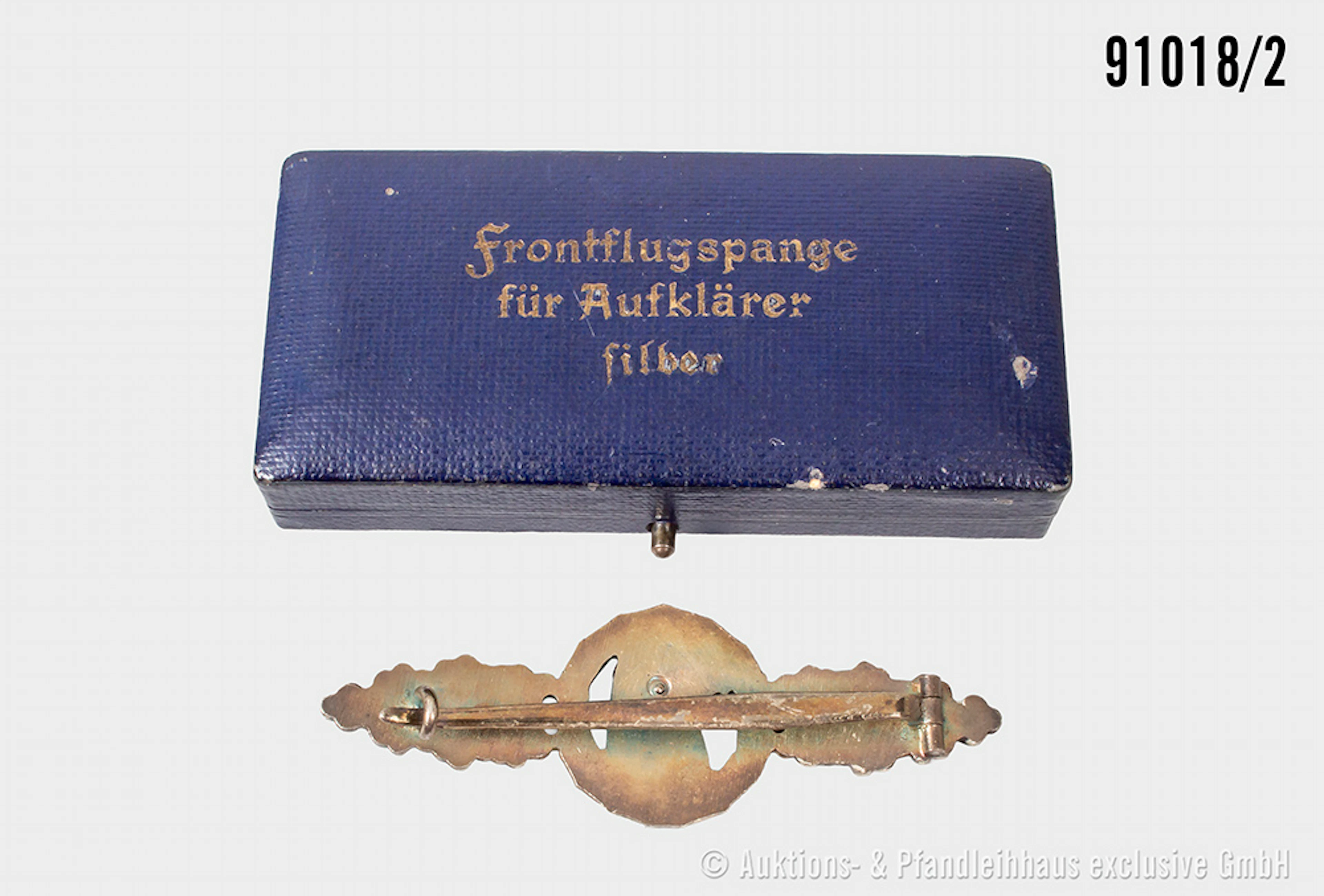 Frontflugspange für Aufklärer in silber, Buntmetall-Ausführung, im
