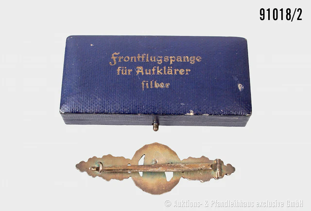 Frontflugspange für Aufklärer in silber, Buntmetall-Ausführung, im
