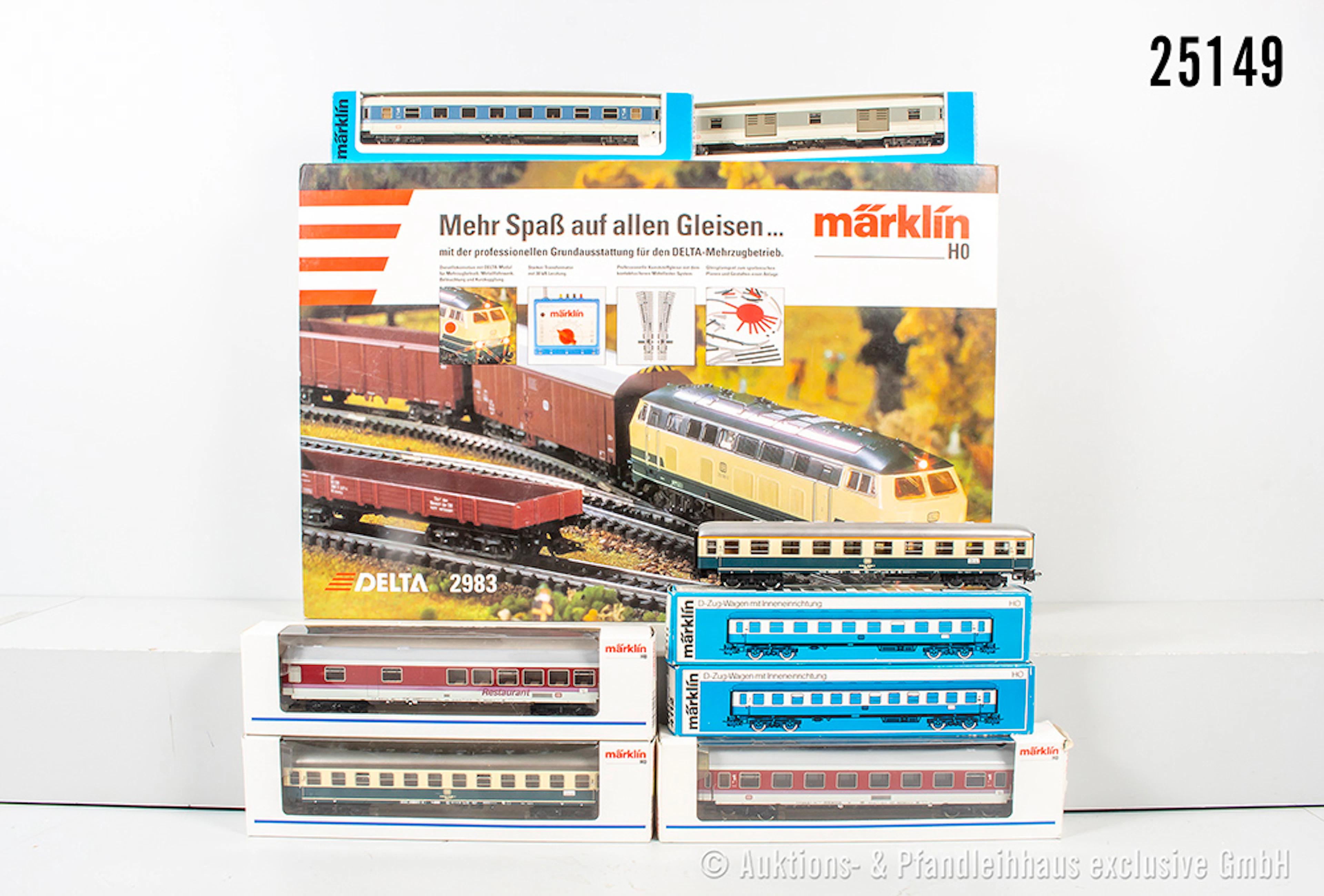 Märklin Digital H0: 2983 Start-Set DB: Diesellok, BN 216 025-7, 4x