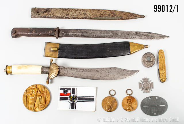 Konv. Verschiedenes, verschiedener Epochen, u.a. 2 Centenarmedaillen