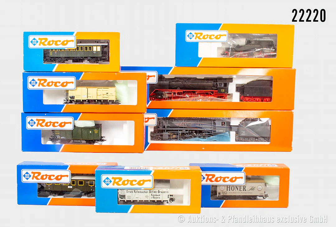 Roco H0 3x Dampflok DRG: 43352, DB 44 1095 & 43282, BN 98 715 & 43316