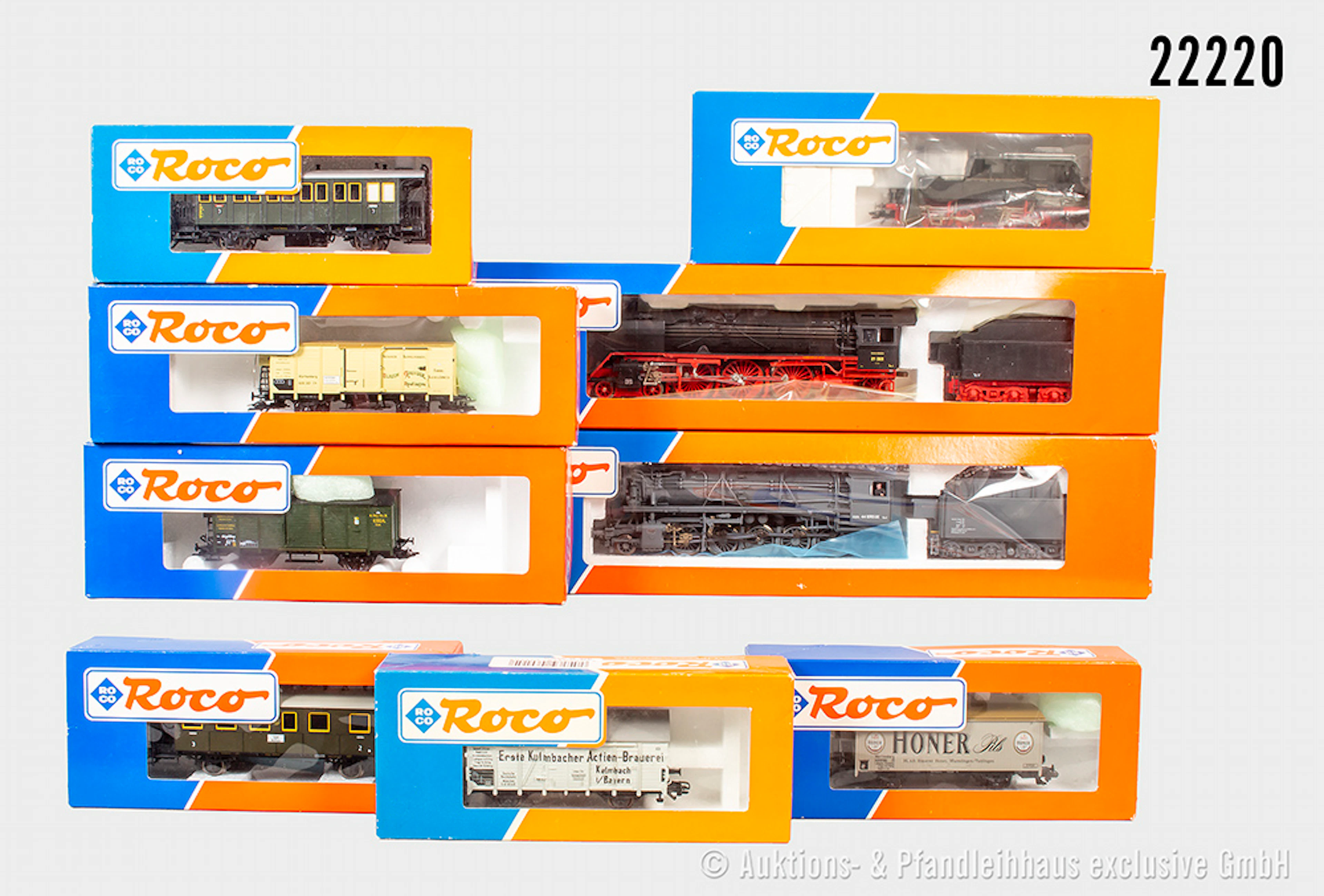 Roco H0 3x Dampflok DRG: 43352, DB 44 1095 & 43282, BN 98 715 & 43316