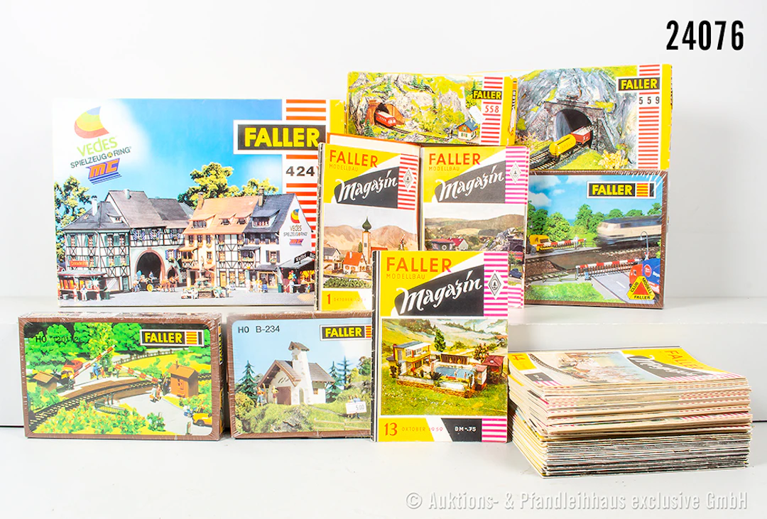 Faller H0 Bausätze: 424, 558, 559, B174, B234, 120172 & ca. 50x Faller