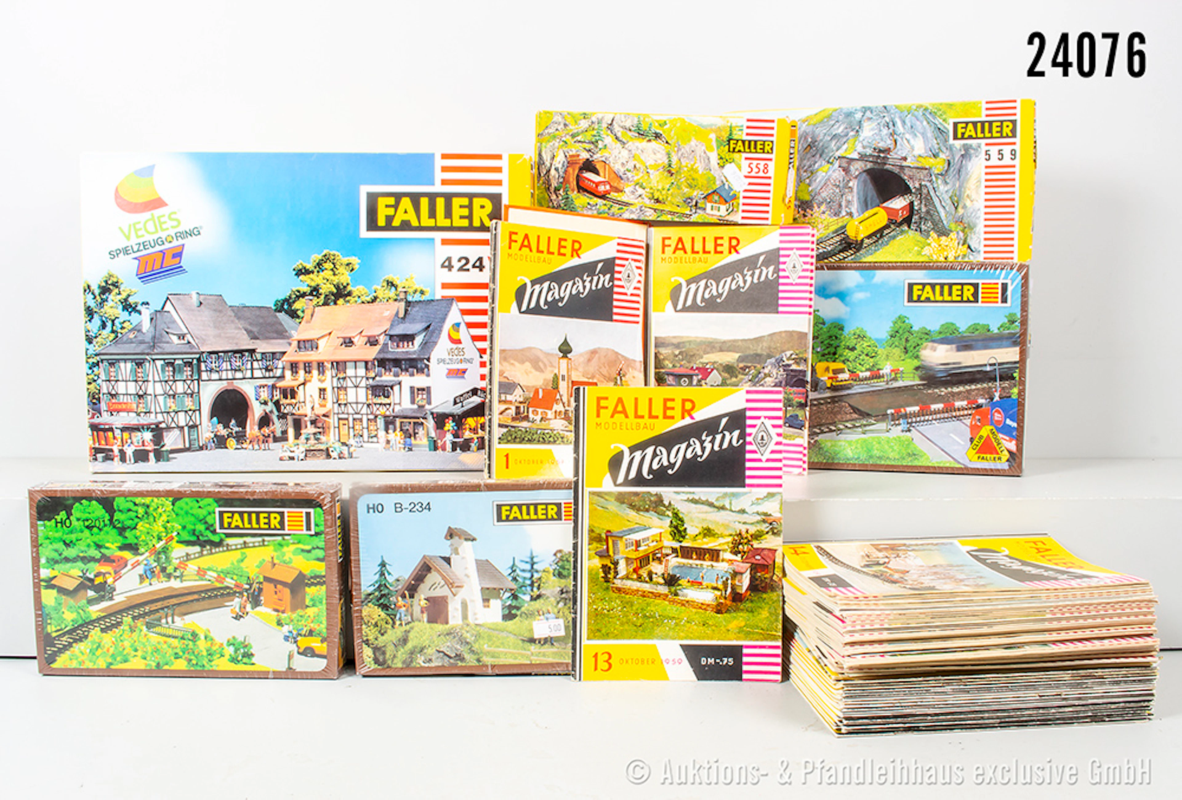 Faller H0 Bausätze: 424, 558, 559, B174, B234, 120172 & ca. 50x Faller