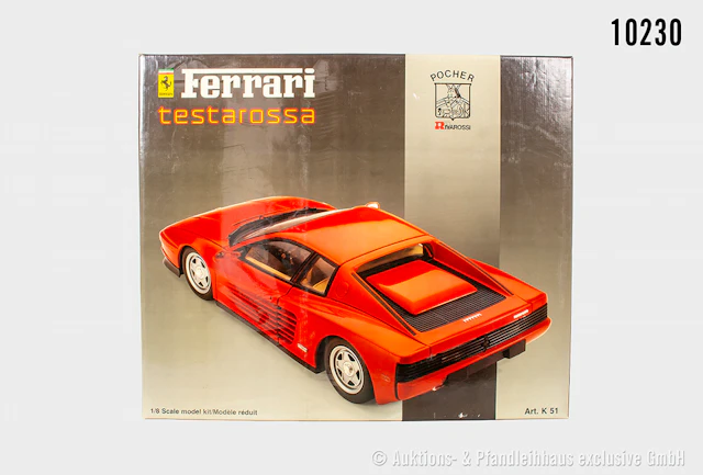 Rivarossi Pocher Ferrari Testarossa K 51, Bausatzmodell montiert