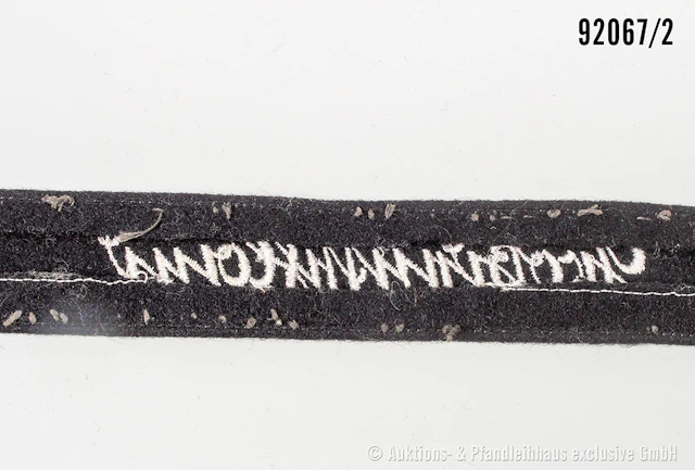 Ärmelband für Mannschaften "Großdeutschland", L ca. 37 cm, guter Zustand