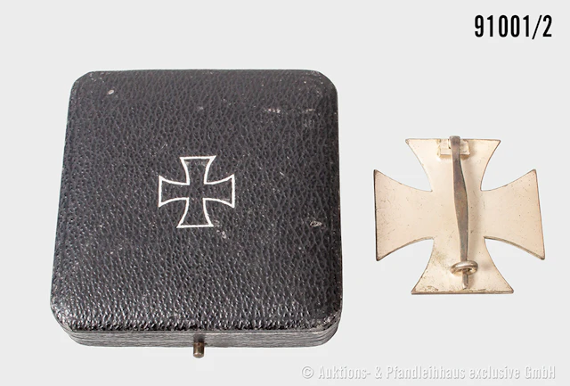EK 1 1939, Kern nicht magnetisch, im dazugehörigen Etui, guter Zustand