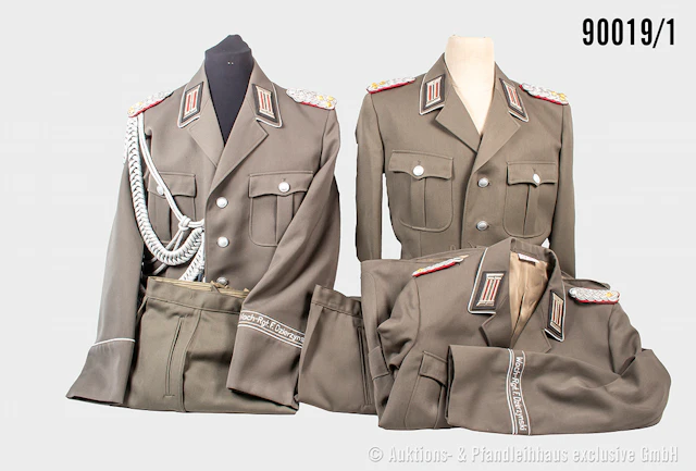 Konv. 6 Uniformen NVA "Wach-Regiment F. Dzierzynski" (Hosen und Jacken