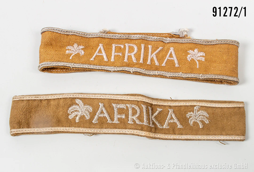 Konv. 2 Ärmelbänder Afrika, davon 1 x konfektioniert, L bis ca. 42