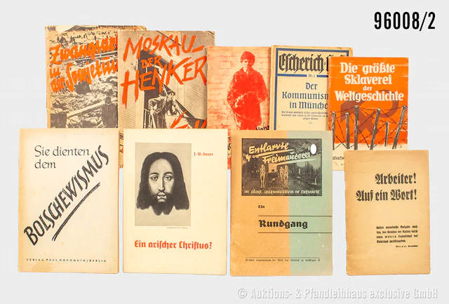 Konv. 24 Broschüren, 3. Reich VK, zum Thema Anti-Sowjetunion und Kirche