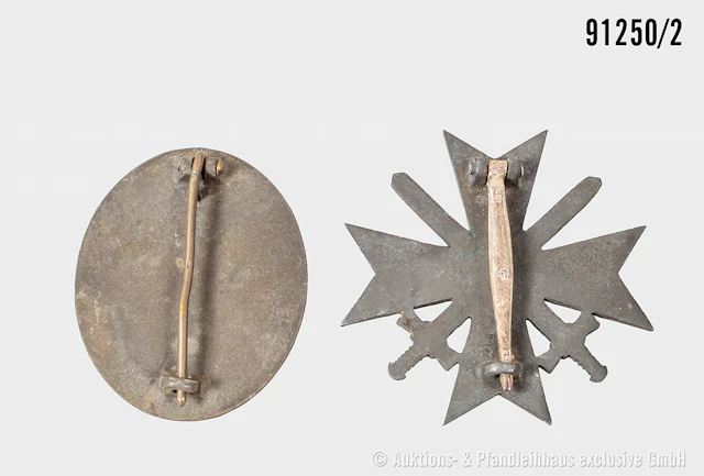 Konv. EK 2 1939, KVK 2. Klasse mit Schwertern, KVK 1. Klasse mit Schwertern