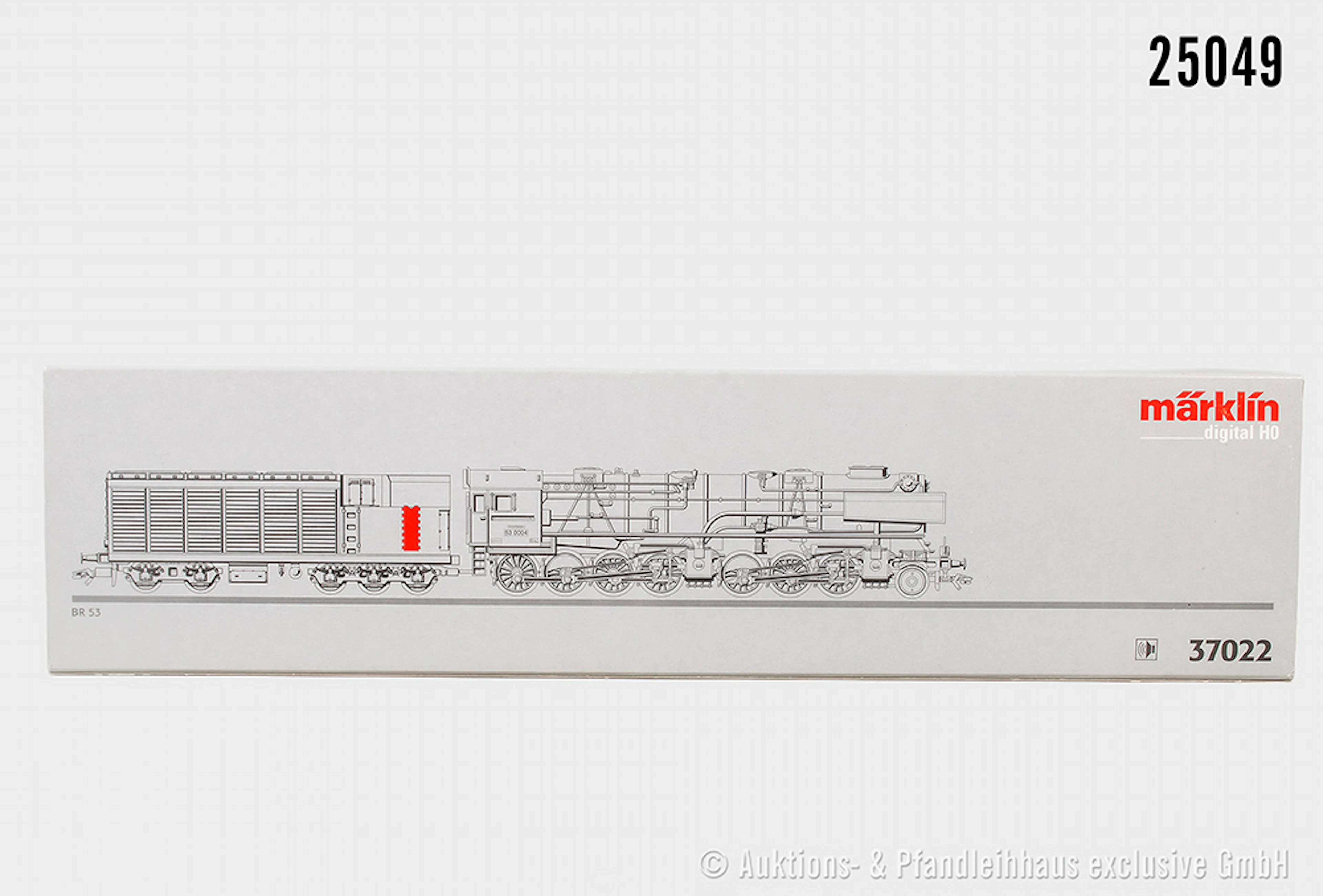 Märklin digital H0: 37022 Dampflok, DRG, BN 53 0004, Sound, Fotoanstrich