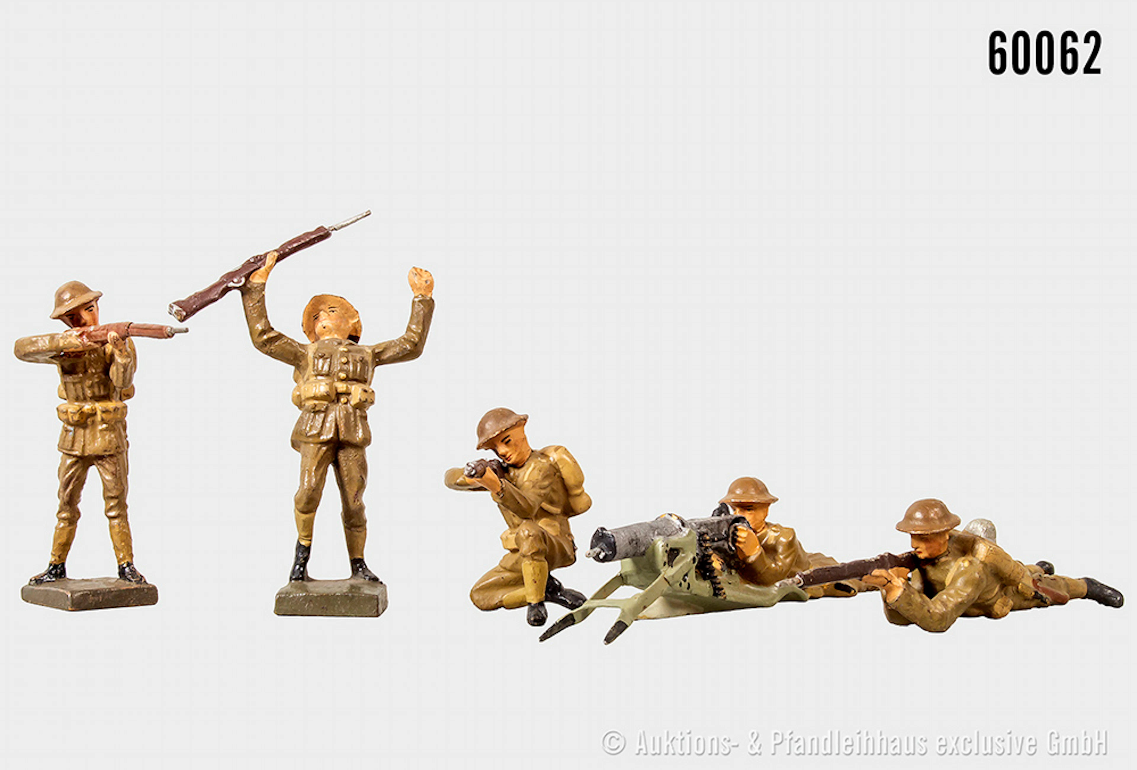 Lineol englische Soldaten, Varianten, Masse, 7 cm, Z 1