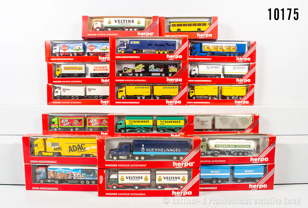 Herpa H0 Modellfahrzeuge, Lkw, Z 0-1, OVP mit teils mit Lagerspuren