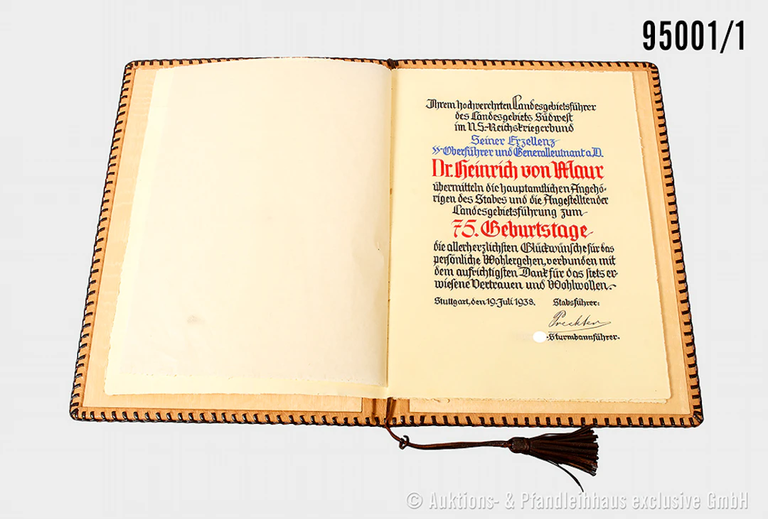 Aus dem Nachlass des SS-Oberführer und Generalleutnant a.D. Dr. Heinrich