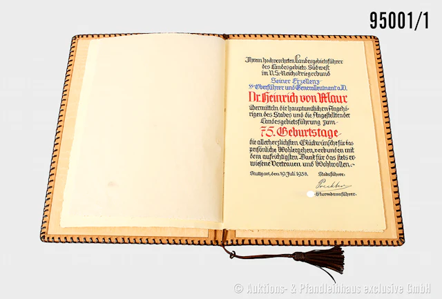 Aus dem Nachlass des SS-Oberführer und Generalleutnant a.D. Dr. Heinrich