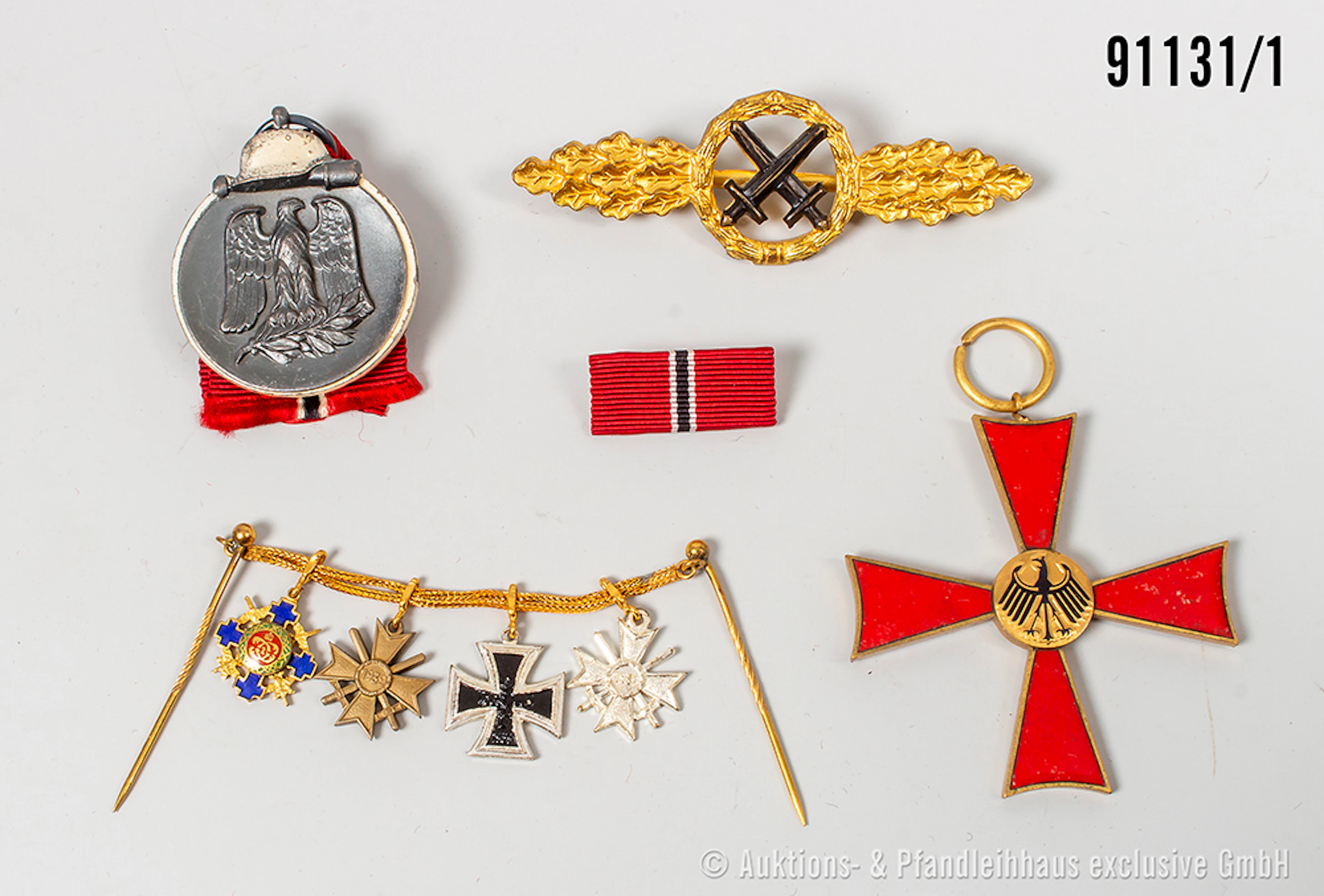 Konv. 1957er Auszeichnungen, Ostmedaille, Frontflugspange für Schlachtflieger