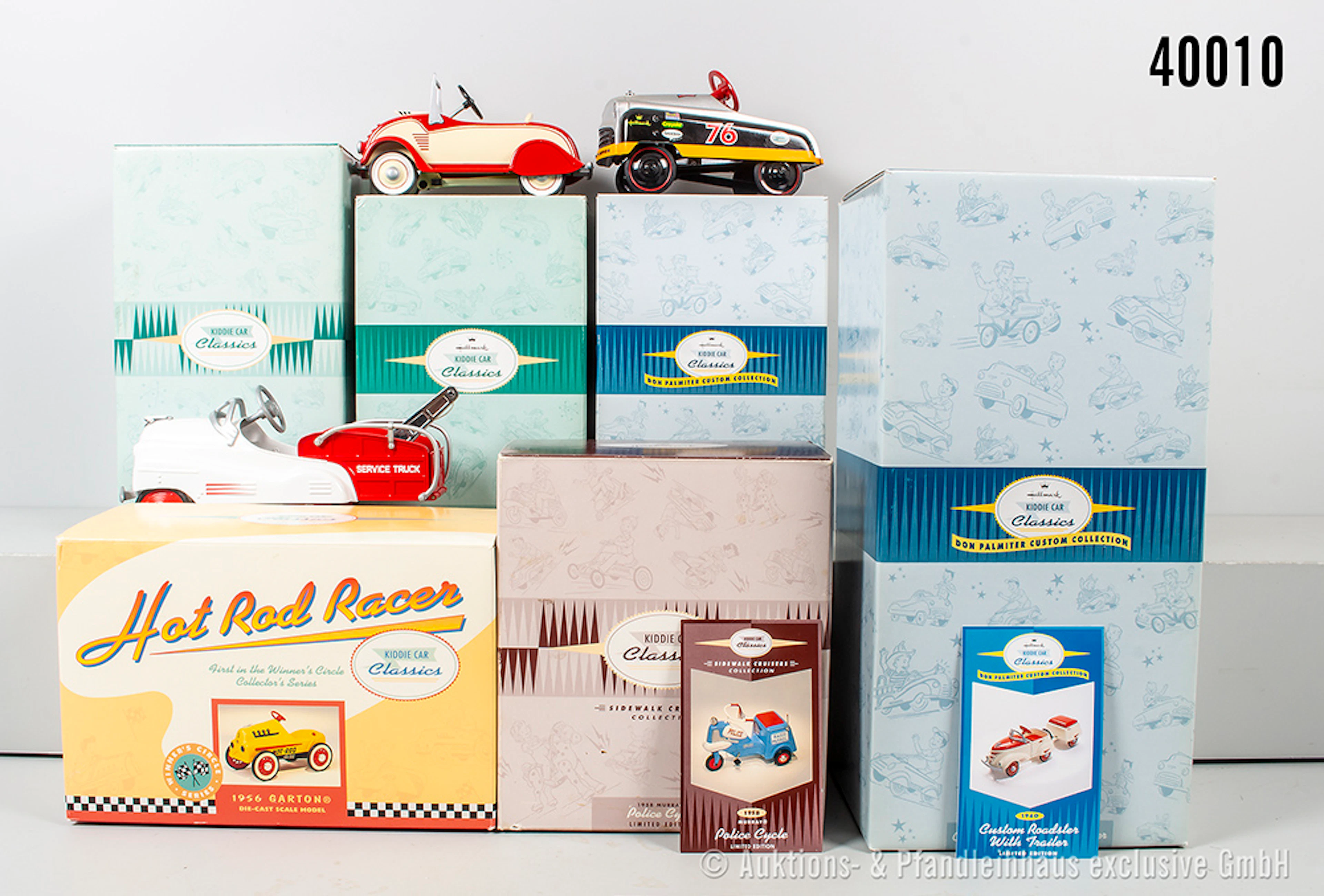 Konv. Kiddie Car Classics Fahrzeuge, 6 Teile, dabei Custom Roadster