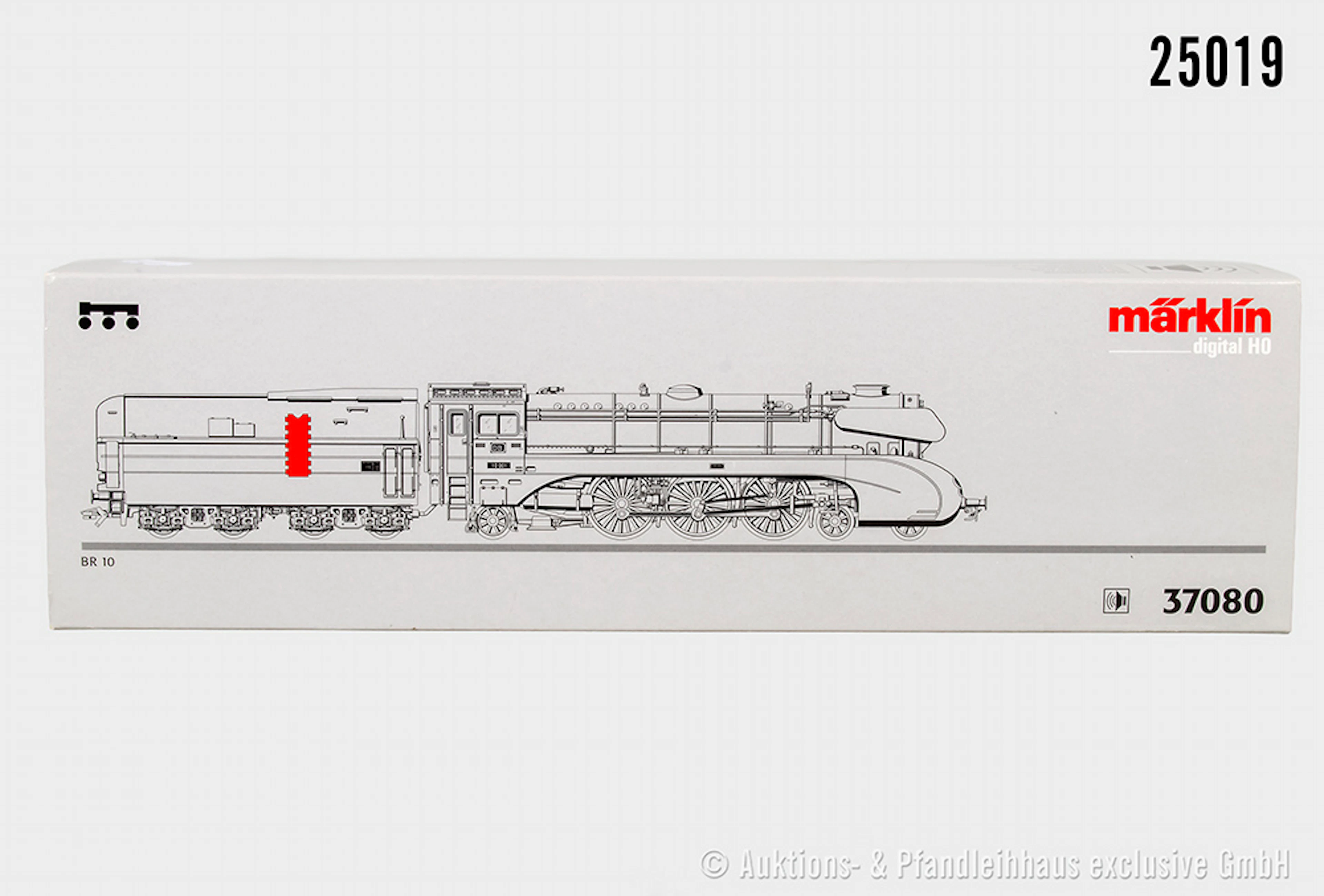 Märklin digital H0: 37080 Dampflok, DB, BN 10 001, Sound, Fahrwerksbeleuchtung