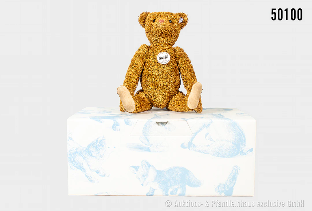 Steiff Replika Papierteddy, KFS Nr. 421099, Club Edition 2010, Papierplüsch