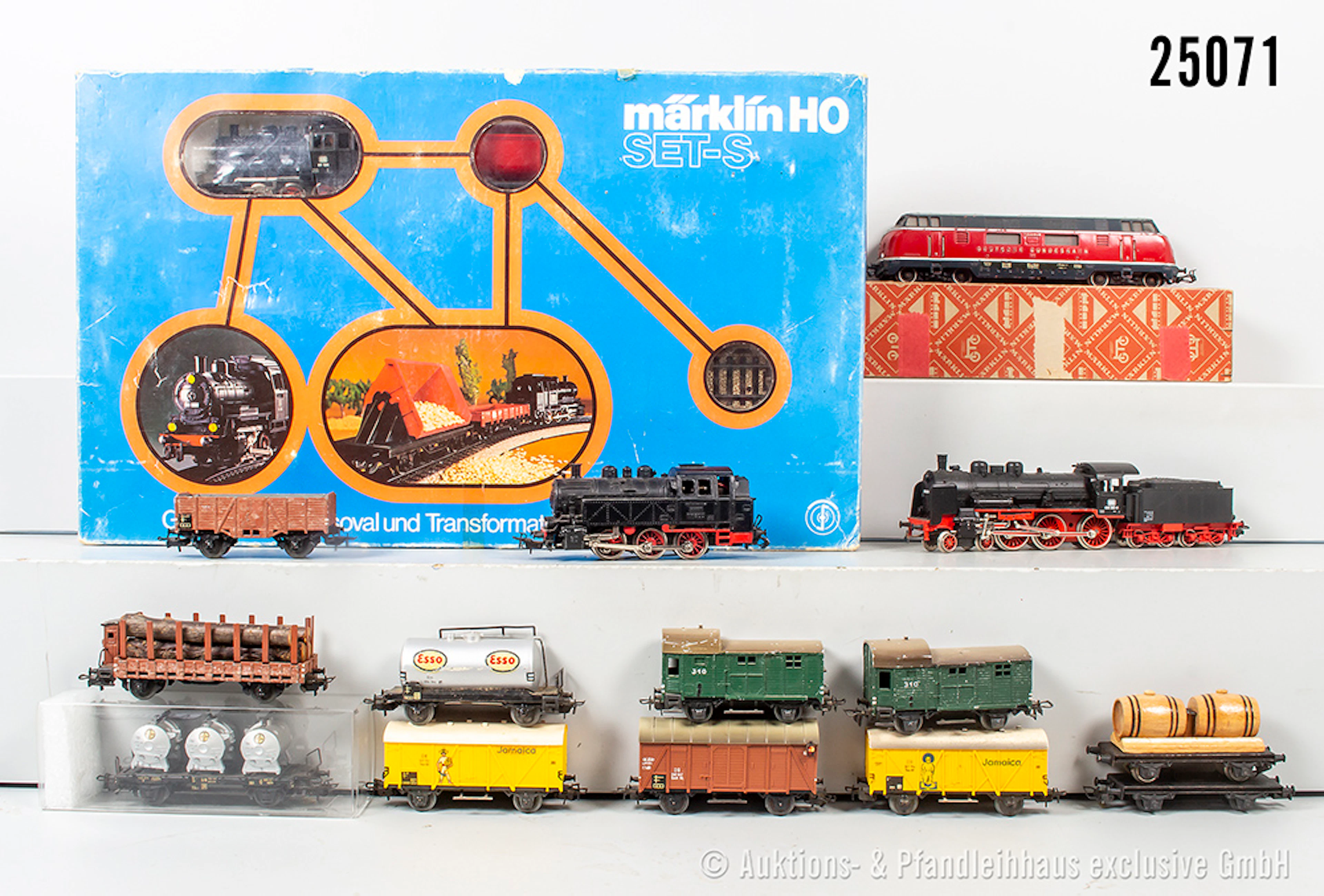Märklin H0: 2930 Start-Set: Dampflok, DB, BN 89 006 + 2 Wagen, unvollst.