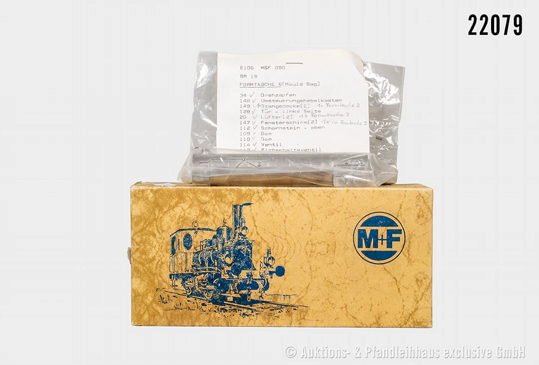 M+F H0: 501 motorisierter Messing-/Guss-Bausatz für Dampflok BR 19