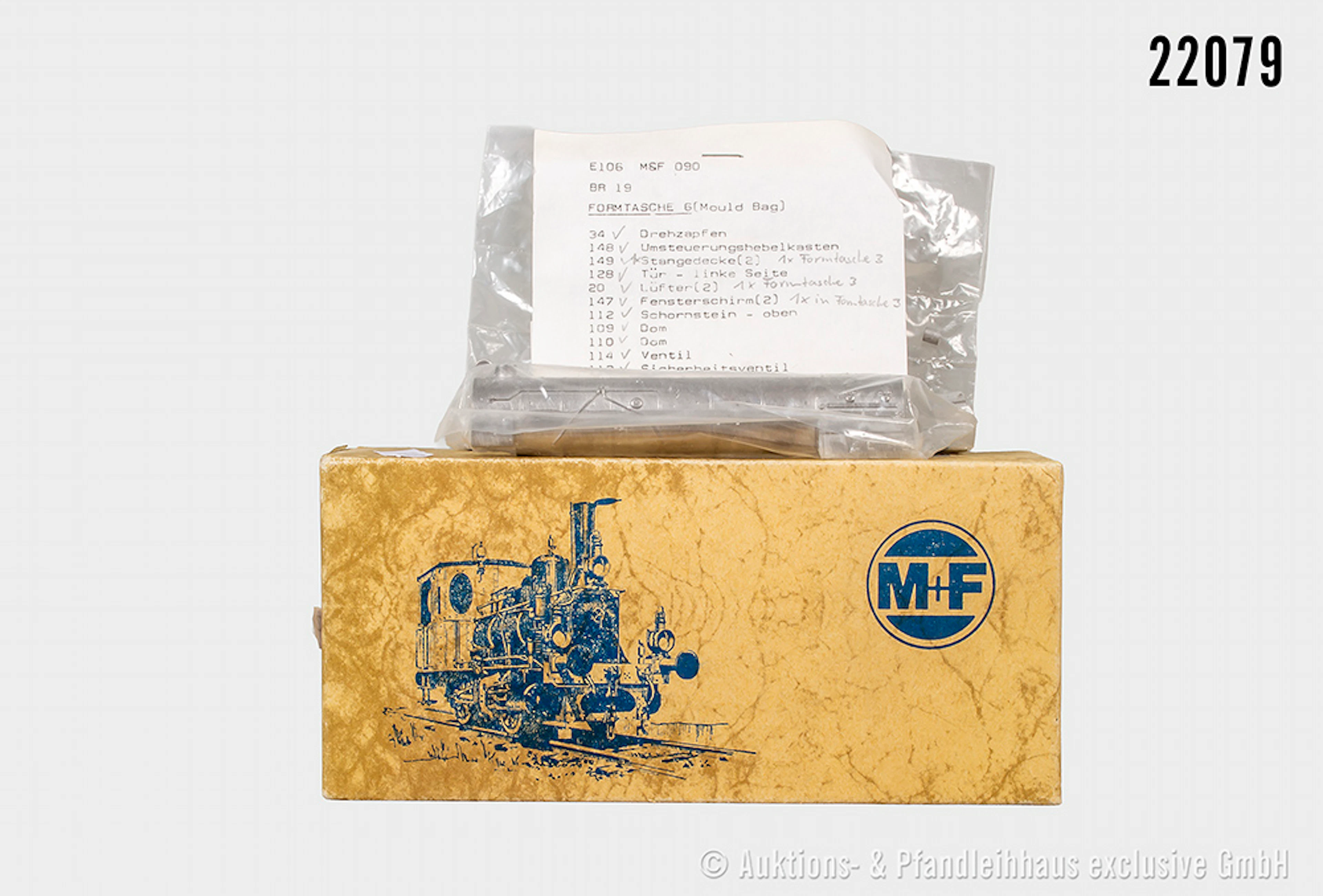 M+F H0: 501 motorisierter Messing-/Guss-Bausatz für Dampflok BR 19