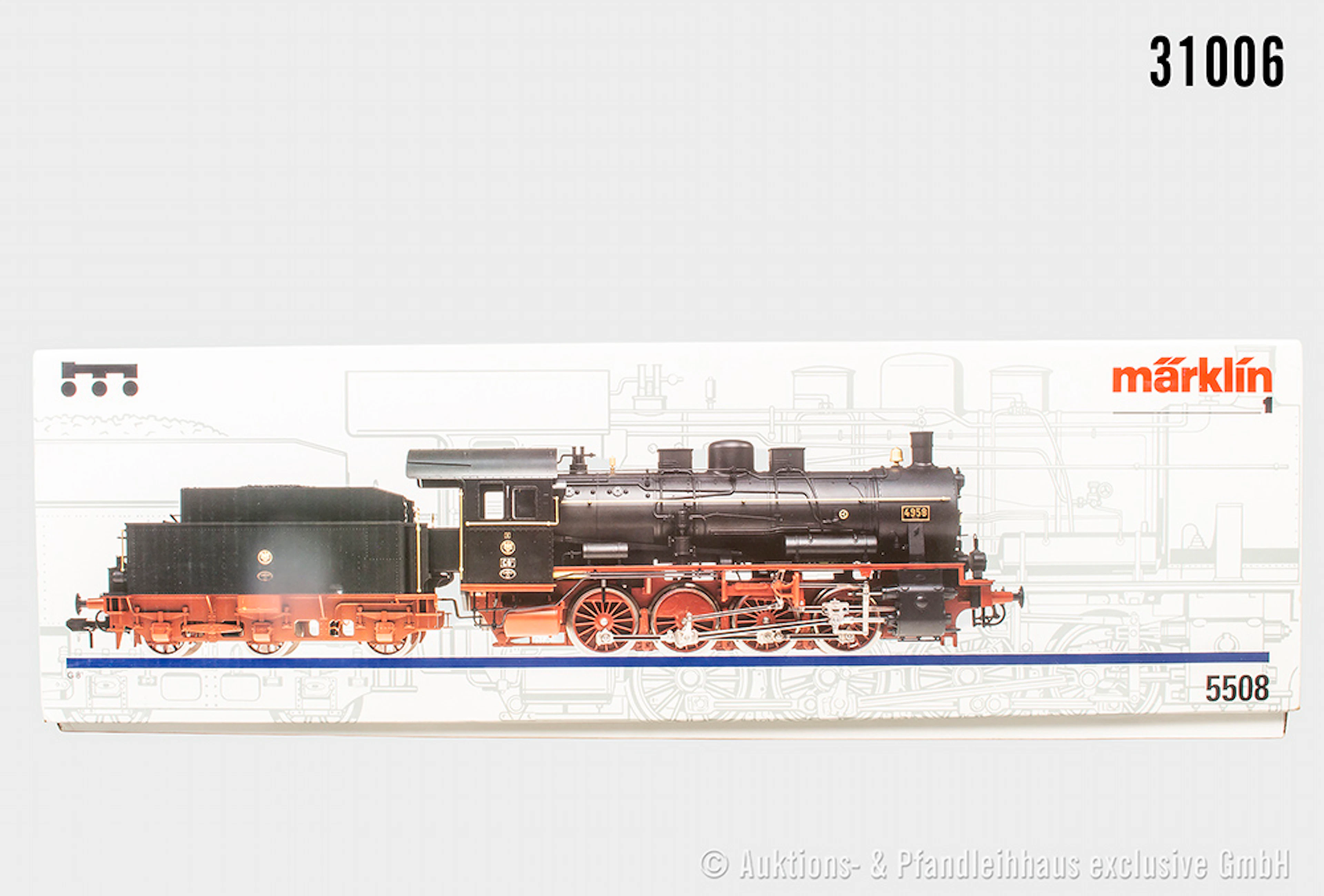 Märklin digital Spur 1: 5508 Dampflok G8.1, KPEV, Rauchsatz, Figuren, Z 1, OVP
