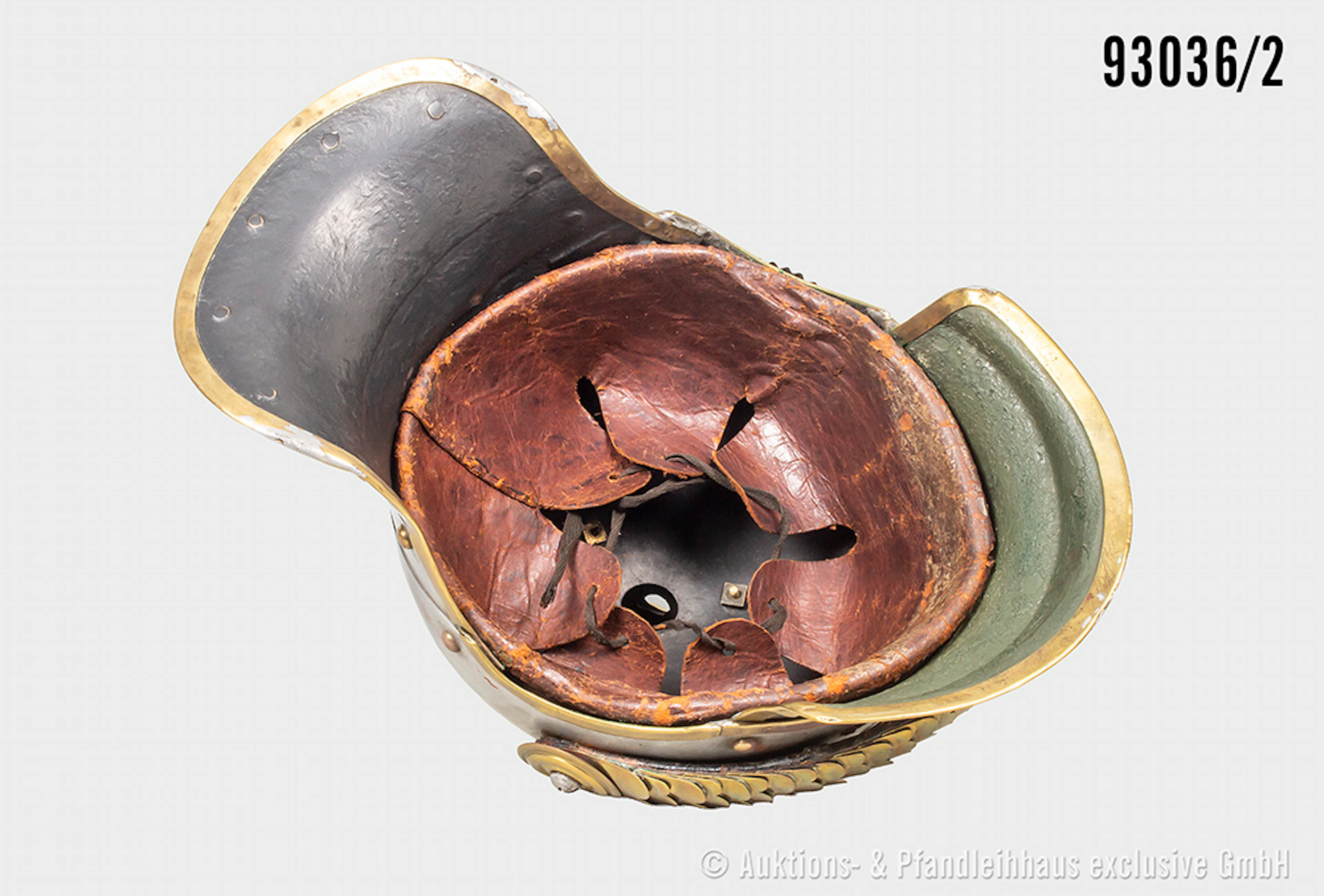 Preußen, Pickelhaube für Mannschaften der Kürassiere, komplett mit