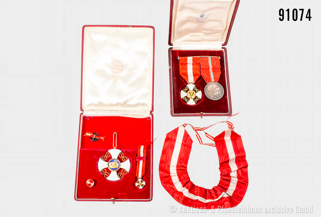 Konv. Orden der italienischen Krone, Kommandeurkreuz, Ritterkreuz