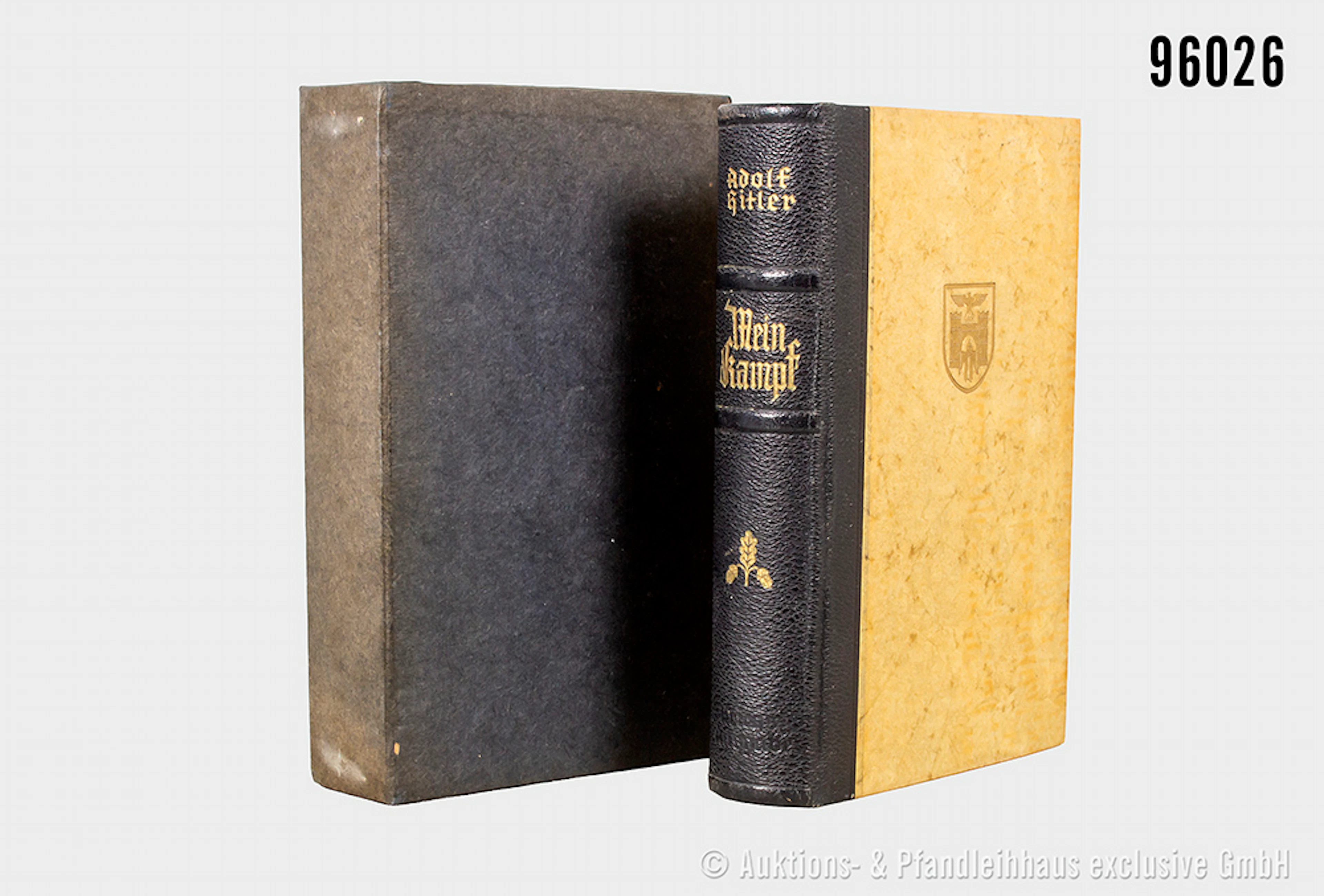Adolf Hitler "Mein Kampf", Halblederausführung von 1940, Münchner