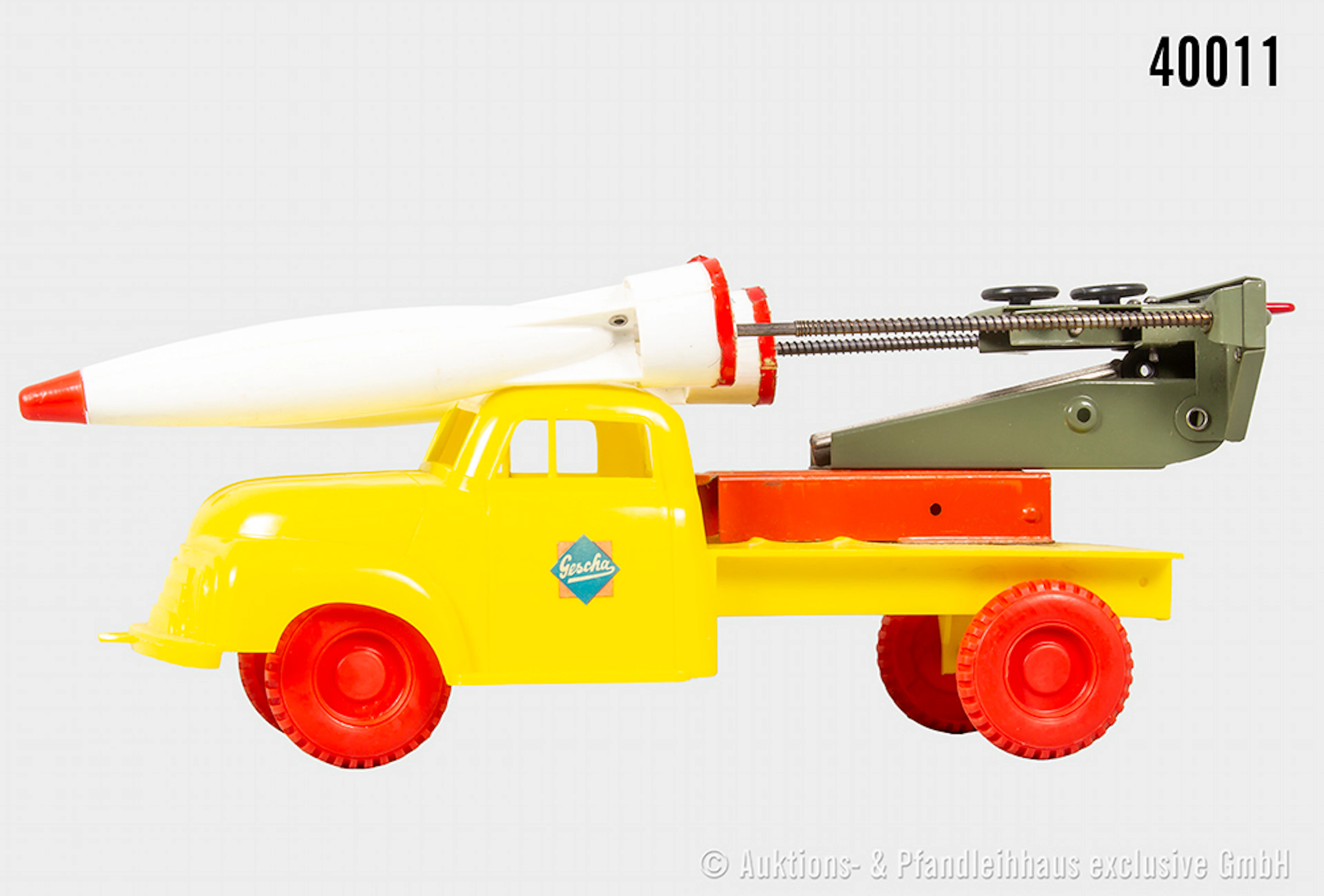 Gescha Raketenwerfer, Blech/ Kunststoff, Western Germany, L 26 cm